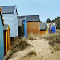 Buy canvas prints of Beach huts at Wells by Stephen Mole