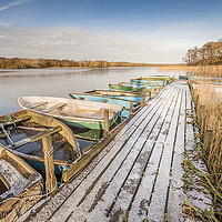 Buy canvas prints of Icy Filby Broad by Stephen Mole