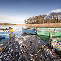 Buy canvas prints of Dinghies on Filby Broad by Stephen Mole