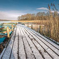 Buy canvas prints of Jetty on Filby Broad by Stephen Mole