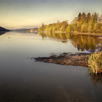 Buy canvas prints of Coniston Water as the sun rises by Stephen Mole