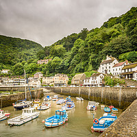 Buy canvas prints of Lynmouth Harbour by Stephen Mole