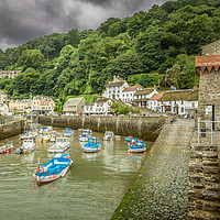 Buy canvas prints of Lynmouth Harbour by Stephen Mole