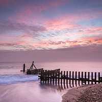 Buy canvas prints of Sunrise at Caister Beach by Stephen Mole