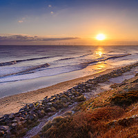 Buy canvas prints of Scratby Beach at Sunrise by Stephen Mole
