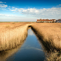 Buy canvas prints of Cley Mill across the field by Stephen Mole