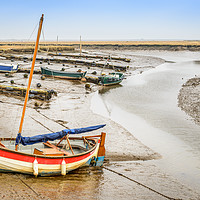 Buy canvas prints of Boats at Morston Quay  by Stephen Mole