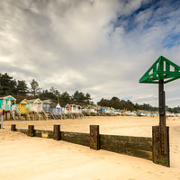 Buy canvas prints of Wells Beach Huts by Stephen Mole