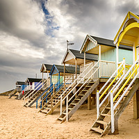 Buy canvas prints of Beach Huts at Wells by Stephen Mole