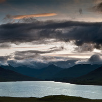 Buy canvas prints of Evening over Loch Arklett by Stephen Mole