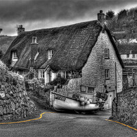 Buy canvas prints of Boat in a road. by allen martin
