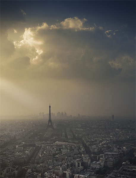 Eiffel Tower skyscape Picture Board by James Rowland