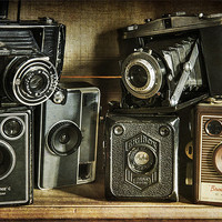 Buy canvas prints of Vintage Cameras by James Rowland