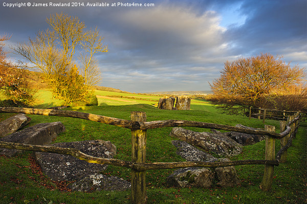 Coldrum Longbarrow Picture Board by James Rowland