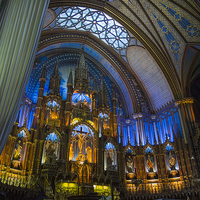 Buy canvas prints of Montreal Cathedral interior by James Rowland