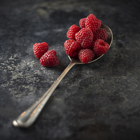 Buy canvas prints of A Spoonful of Raspberries by James Rowland