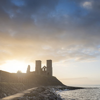 Buy canvas prints of  Reculver Towers by James Rowland