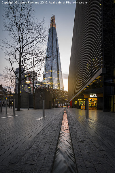  Flowing Towards the Shard Picture Board by James Rowland