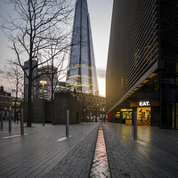 Buy canvas prints of  Flowing Towards the Shard by James Rowland