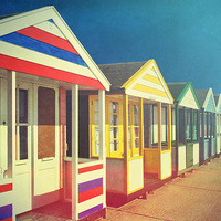 Buy canvas prints of  Beach Huts by James Rowland