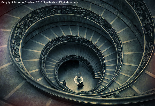 Vatican stairs Picture Board by James Rowland