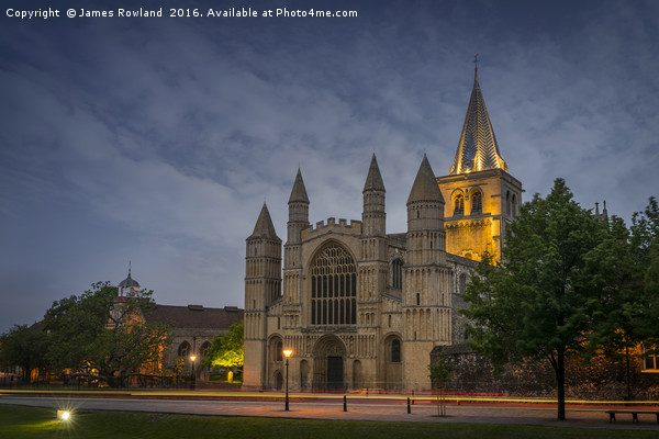 Rochester Cathedral at Dusk Picture Board by James Rowland