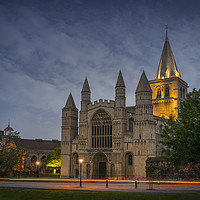 Buy canvas prints of Rochester Cathedral at Dusk by James Rowland