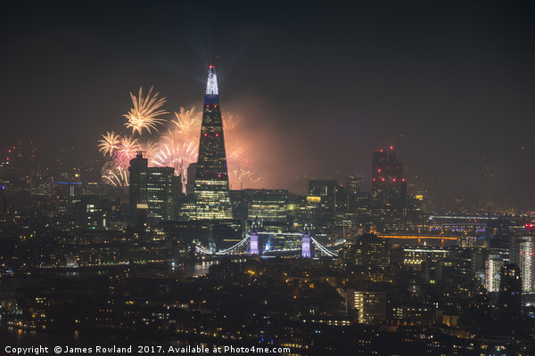 London City Fireworks 2017 Picture Board by James Rowland