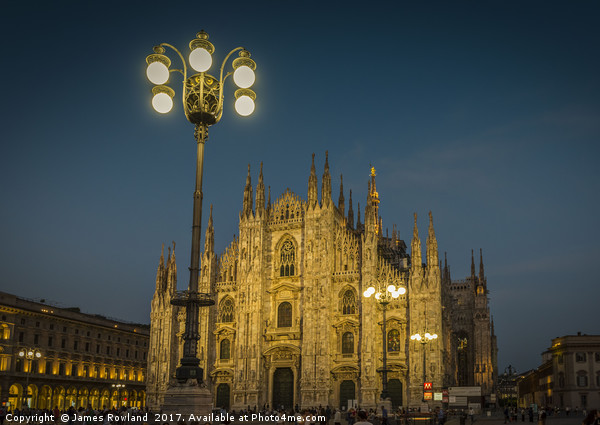 Milan Duomo at Night Picture Board by James Rowland
