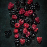 Buy canvas prints of Blackberries & Raspberries by James Rowland