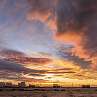 Buy canvas prints of Dungeness Sunset by James Rowland