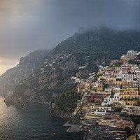 Buy canvas prints of Clouds Over Positano by James Rowland
