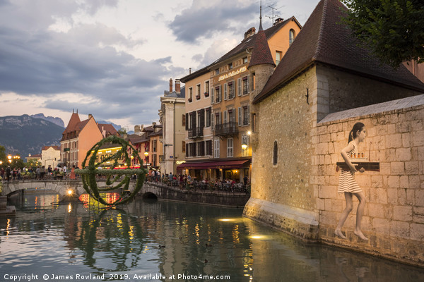 Old town, Annecy, France Picture Board by James Rowland