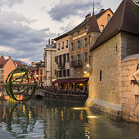 Buy canvas prints of Old town, Annecy, France by James Rowland