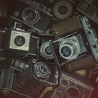 Buy canvas prints of Where Old Cameras Go To Die by James Rowland