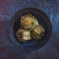 Buy canvas prints of Physalis in a Bowl by James Rowland