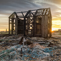 Buy canvas prints of Shed and Nets by James Rowland