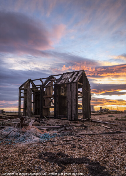 The Old Shed at Dungeness Picture Board by James Rowland