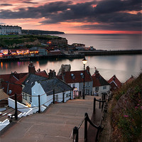 Buy canvas prints of The 199 Steps At Sunset. by Martin Appleby