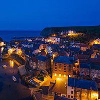 Buy canvas prints of Staithes at Dusk by Martin Appleby