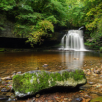 Buy canvas prints of West Burton Waterfall by Martin Appleby