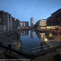 Buy canvas prints of Clarence Dock. by Martin Appleby