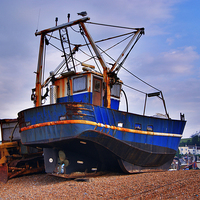 Buy canvas prints of  Fishing Boat by Dave Windsor