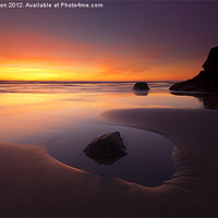 Buy canvas prints of Cannon Beach Sunset by Mike Dawson