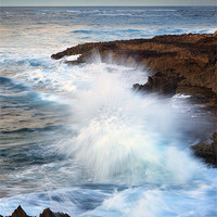 Buy canvas prints of Kauai Sea Explosion by Mike Dawson