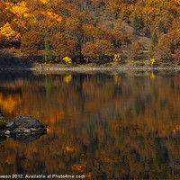 Buy canvas prints of Autumn Reflections by Mike Dawson