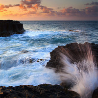 Buy canvas prints of Lumahai Sea Explosion by Mike Dawson