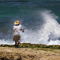 Buy canvas prints of Man versus the Sea by Mike Dawson