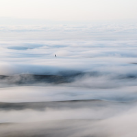 Buy canvas prints of Above the Clouds by Mike Dawson