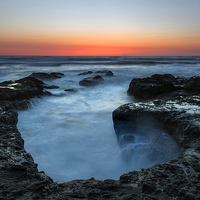 Buy canvas prints of Yachats Sunset by Mike Dawson